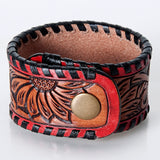 LC-ADBRF166 carved Genuine Leather Bracelet women