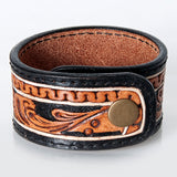 LC-ADBRF171 carved Genuine Leather Bracelet women