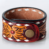 LC-ADBRF174 carved Genuine Leather Bracelet women