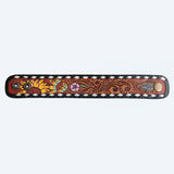 LC-ADBRF178 carved Genuine Leather Bracelet women