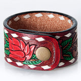 LC-ADBRF180 carved Genuine Leather Bracelet women