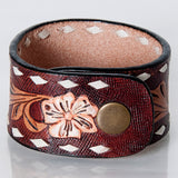 LC-ADBRF181 carved Genuine Leather Bracelet women