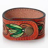 LC-ADBRF183 carved Genuine Leather Bracelet women