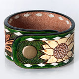 LC-ADBRF184 carved Genuine Leather Bracelet women