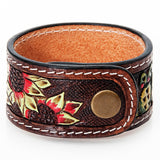 LC-ADBRF186 carved Genuine Leather Bracelet women