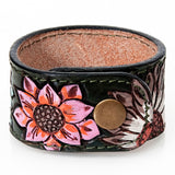 LC-ADBRF187 carved Genuine Leather Bracelet women