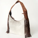 ADBG803 Hobo Hair On Genuine Western Leather Women Bag Pearl