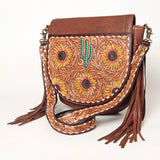 ADBGA163 Crossbody Hand Tooled Genuine Western Leather Women Bag