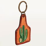 ADKR190 Hand Tooled Genuine Leather Keyring