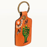 ADKR192 Hand Tooled Genuine Leather Keyring