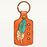 ADKR195 Hand Tooled Genuine Leather Keyring