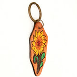 ADKR201 Hand Tooled Genuine Leather Keyring