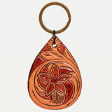 ADKR205 Hand Tooled Genuine Leather Keyring