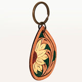 ADKR206 Hand Tooled Genuine Leather Keyring