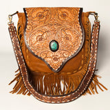 ADBGA238 Messenger Genuine Western Leather Women Bag Sage