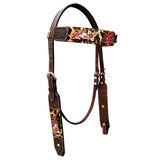 BER145-Western Leather Headstall