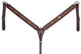 BER149-Western Leather Breast Collar