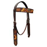 BER155-Western Leather Headstall