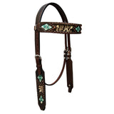 BER156-Western Leather Headstall