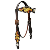 BER166-Western Leather Headstall