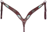 BER171-Western Leather Breast Collar