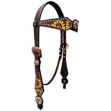 BER172-Western Leather Headstall