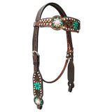 BER174-Western Leather Headstall