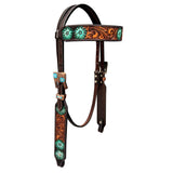 BER175-Western Leather Headstall