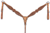 BER192-Western Leather Breast Collar