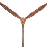 BER192-Western Leather Breast Collar