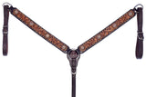 BER195-Western Leather Breast Collar