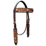 BER195-Western Leather Headstall