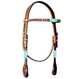 BER209-Western Leather Headstall