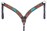 BER217-Western Leather Breast Collar