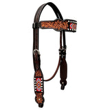 BER225-Western Leather Headstall