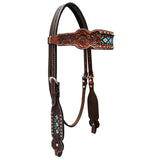 BER229-Western Leather Headstall