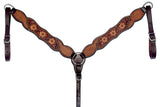 BER230-Western Leather Breast Collar