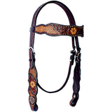 BER230-Western Leather Headstall