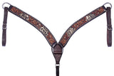 BER240-Western Leather Breast Collar