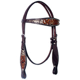 BER240-Western Leather Headstall