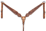 BER244-Western Leather Breast Collar