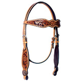 BER244-Western Leather Headstall