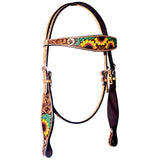 BER247-Western Leather Headstall