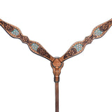 BER248-Western Leather Breast Collar