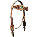 BER248-Western Leather Headstall