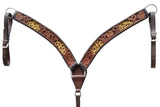 BER249-Western Leather Breast Collar