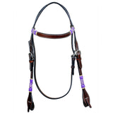 BEHSE102-Western Leather Headstall