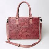 ADBG235 Tote Crocodile Embosed Genuine Western Leather Bag