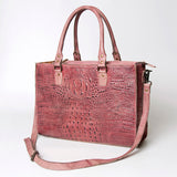 ADBG235 Tote Crocodile Embosed Genuine Western Leather Bag