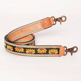 ADSTF101 Hand Tooled Genuine Leather Handle Strap